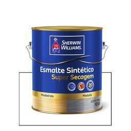 SHERWIN WILLIAMS ESMALTE SINTÉTICO SUPER SECAGEM BRANCO 3,6L - 1