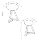 Ver imagem 3 de Kit 2 Mesas Laterais Base em Madeira Maciça Classic