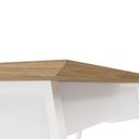 Ver imagem 7 de Mesa de Reunião 200cm para 8 Pessoas com Tampo Chanfrado Industrial Executive Branco/Macadâmia