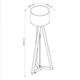 Luminária de Chão 158,5cm 1322 Classic Tebarrot - 6