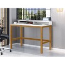 Ver imagem 5 de Escrivaninha Mesa Escritório 110cm Pés em Madeira Maciça California