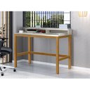 Ver imagem 5 de Escrivaninha Mesa Escritório 110cm Pés em Madeira Maciça California