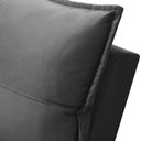 Ver imagem 7 de Sofá Retrátil Reclinável para Sala 4 Lugares 270cm Niels F04 Veludo Cinza Escuro - Lyam Decor