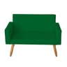 Sofá 2 Lugares para Sala Lina Suede Verde - 1