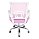 Ver imagem 4 de Cadeira Escritório Giratória Office Arco Estofado Mesh Rosa