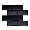 Ver imagem 1 de Pastilha de Vidro Refletivo de 37cm X 30cm Rende Glass Mosaic