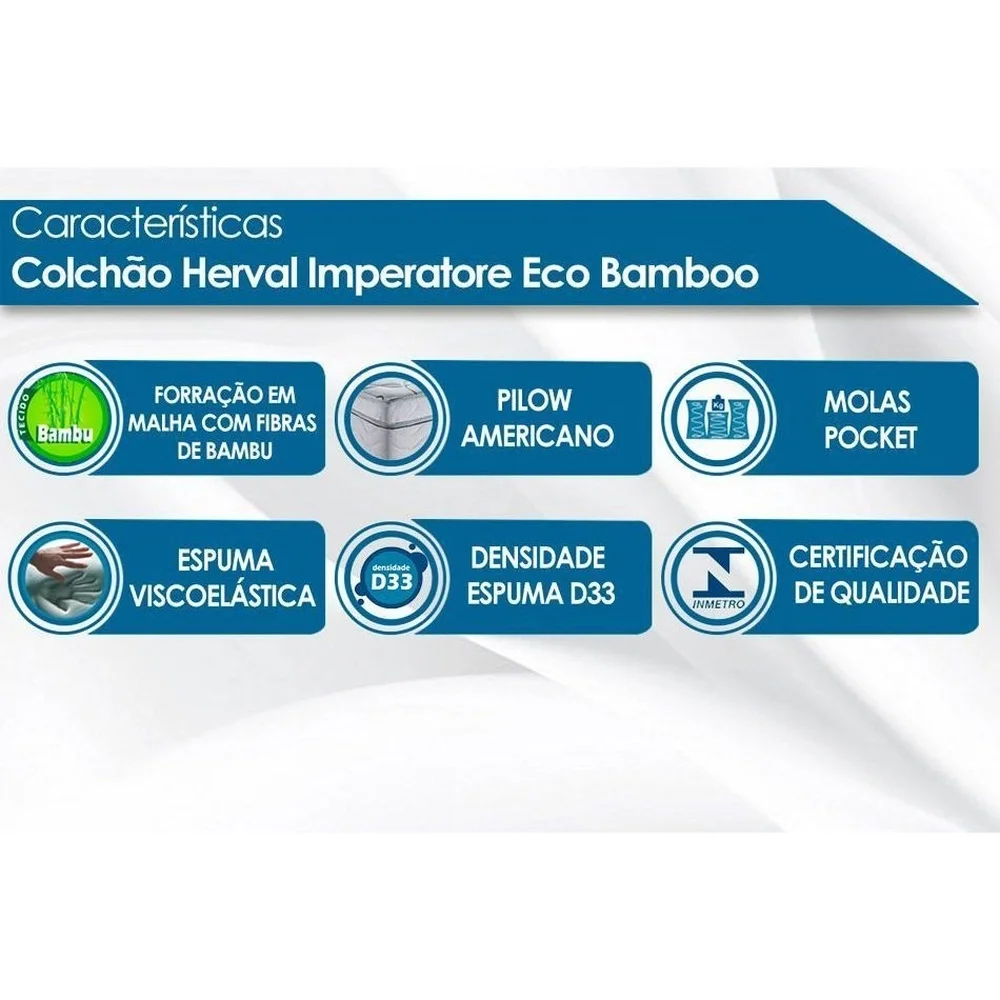 Ver mais imagens de COLCHÃO IMPERATORE 158X198X34