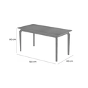 Ver imagem 5 de Mesa de Jantar Alegra Jcm Movelaria Cinamomo 1,60m