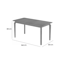 Mesa de Jantar Alegra Jcm Movelaria Cinamomo 1,60m - 5