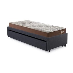 Bicama Box Solteirão 103x208 Linho Cinza com 2 Colchões Relax Adorabile Molas Ensacadas Ecoflex - 10
