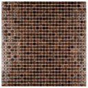 Ver imagem 2 de Pastilha de Vidro de 30cm x 30cm Rende Glass Mosaic Marrom