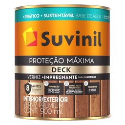 Verniz Proteção Máxima Deck Acetinado Canela com 0,9 Litro - 50739859 - Suvinil Verniz Porteção Máxi - 1