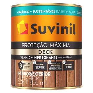 Verniz Proteção Máxima Deck Acetinado Canela com 0,9 Litro - 50739859 - Suvinil Verniz Porteção Máxi