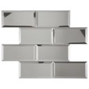 Ver imagem 1 de Pastilha de Vidro Refletivo de 37cm X 30cm Rende  Glass Mosaic