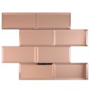 Ver imagem 1 de Pastilha de Vidro Refletivo de 37cm X 30cm Rende  Glass Mosaic