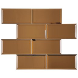 Kit Pastilha de Vidro Refletivo com 9 Placas de 37cm X 30cm Rende 1m² Glass Mosaic - 1