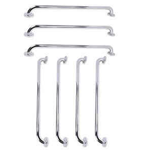 Barra de Apoio 70cm Inox Kit 7 Unidades Deficiente Idoso Criança Gestante Banheiro Box Acessibilidad