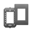 Ver imagem 1 de Placa com Suporte Fame Habitat Onix 4x2 para 3 Módulos Horizontais