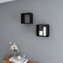 Ver imagem 4 de Nicho Decorativo Flutuante em Mdp 45x45x15 Cms Nb-15-4545:preto