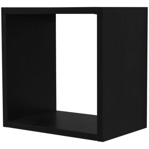 Nicho Decorativo Flutuante em Mdp 45x45x15 Cms Nb-15-4545:preto