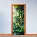 Ver imagem 2 de Adesivo de Porta - Floresta Tropical 2