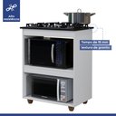 Ver imagem 4 de Kit Balcão Cooktop Turim Branco com Fogão Cooktop 5 Bocas Chamalux