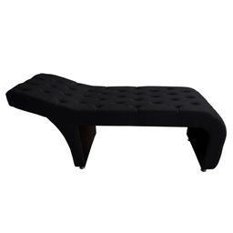Maca estética capitonê com escada e almofada Veludo Preto - Ninho Decor - 2