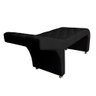 Maca estética capitonê com escada e almofada Veludo Preto - Ninho Decor - 4