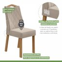 Ver imagem 4 de Kit 2 Cadeiras para Sala de Jantar Vênus 