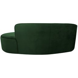 Sofá Curvo 03 Lugares 210cm Eron Suede Verde - CasaePoltrona - 7