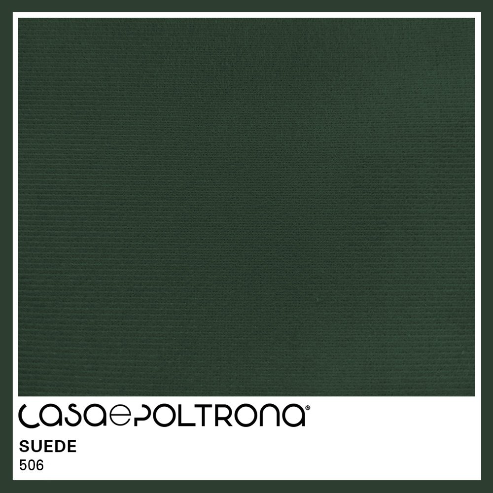 Sofá Curvo 03 Lugares 210cm Eron Suede Verde - CasaePoltrona - 5