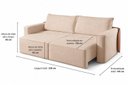 Ver imagem 5 de Sofá-Cama Retrátil 230 cm Austin