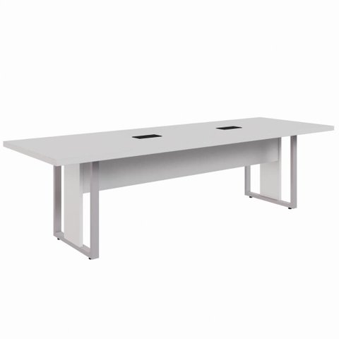 Mesa de Reunião Retangular Pé Quadro 270x90cm Linha Start Ci