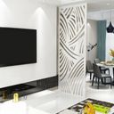 Ver imagem 1 de Painel Vazado Divisória Mdf Madagascar Branco - 1,20x2,60m