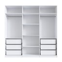 Ver imagem 5 de Guarda-Roupa Modulado 237cm com 6 Portas Cabideiros e Gavetas Integrato