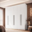 Ver imagem 1 de Guarda-Roupa Modulado 237cm com 6 Portas Cabideiros e Gavetas Integrato