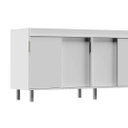 Ver imagem 3 de Balcão de Cozinha 100% MDF 194cm 4 Portas Correr 3 Gavetas:Branco