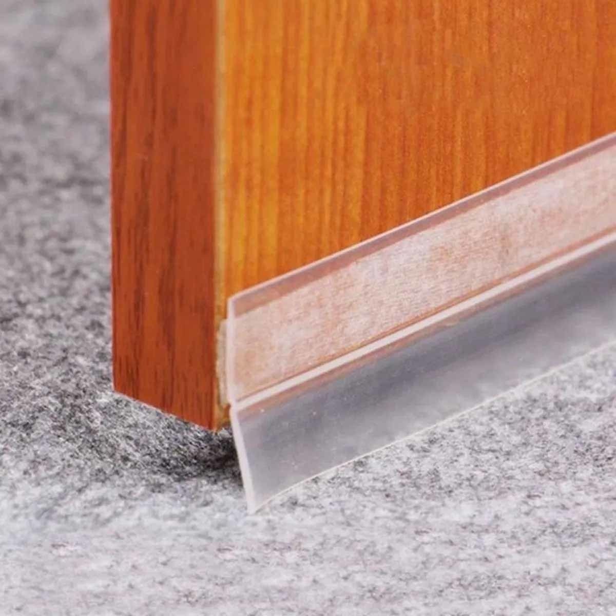 Veda Porta Fresta Vão Adesivo Pvc Flexivel Maleavel 5,00mt:transparente - 3
