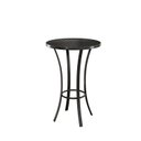 Ver imagem 1 de Mesa Bistro Tampo 70x70cm Ripado Aluminio Ubatuba Preto