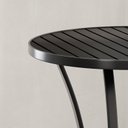 Ver imagem 6 de Mesa Bistro Tampo 70x70cm Ripado Aluminio Ubatuba Preto
