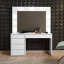 Ver imagem 5 de Penteadeira Camarim Berlim com Espelho e LED 136 cm Branco Acetinado - Mavaular