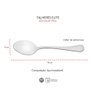 Colher de Sobremesa Inox Resistente Elegante Elite 12un - 2