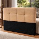 Ver imagem 1 de Cabeceira para Cama Casal Capitonê Suede 1,40x1,19x0,11