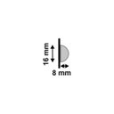 Ver imagem 2 de Meia Curva Poliestireno Fendi 597 Santa Luzia - 2,8mx1,6cm (2uni)