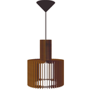 Ver imagem 1 de Luminária Teto tipo Pendente em MDF - Completa -:Marrom