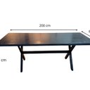 Ver imagem 6 de Mesa para Área Externa e 4 Bancos com Encosto Kit Churrasco Yescasa Preto