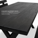 Ver imagem 5 de Mesa para Área Externa e 4 Bancos com Encosto Kit Churrasco Yescasa Preto