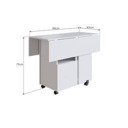 Mesa 90X90Cm Tampo Mdp Dobrável Mesa Dobrável - 4