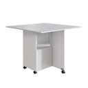 Ver imagem 1 de Mesa 90x90cm Tampo MDP Dobrável Mesa Dobrável Branco