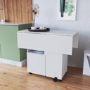 Ver imagem 5 de Mesa 90x90cm Tampo MDP Dobrável Mesa Dobrável Branco